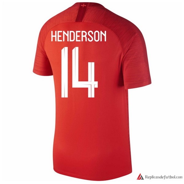 Camiseta Seleccion Inglaterra Segunda equipación Henderson 2018 Rojo